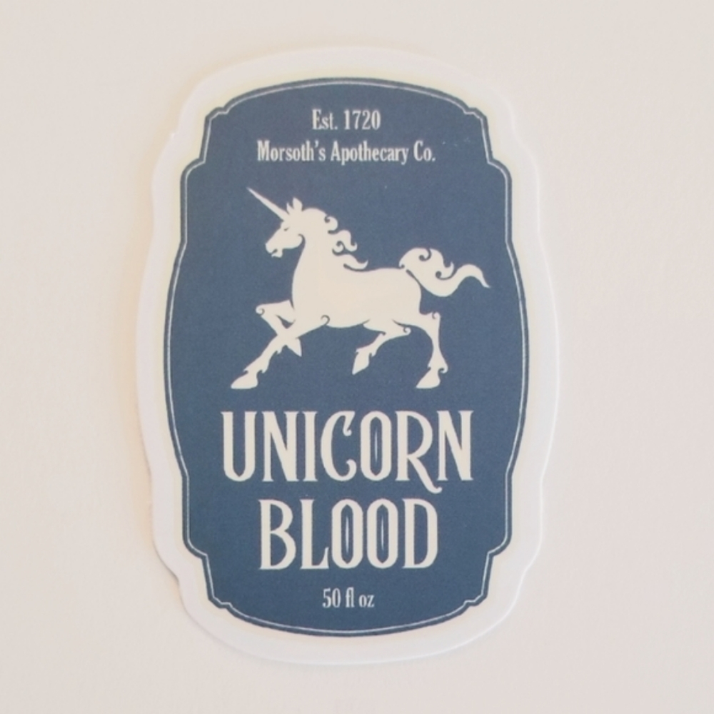 10/$10 Unicorn Blood Sticker